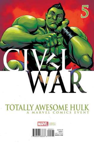 Totally Awesome Hulk #5 (Pham Civil War Cover)