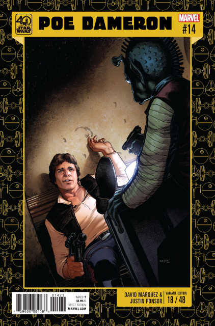 Star Wars: Poe Dameron #14 (Marquez Star Wars 40th Anniversary Cover)