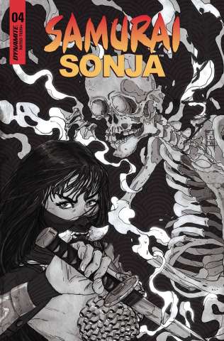 Samurai Sonja #4 (7 Copy Lavina B&W Cover)