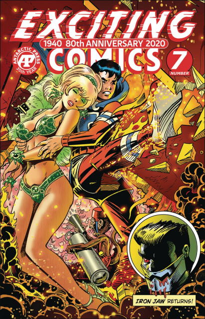 Exciting Comics #7 (Crimebuster Backdraft Cover)