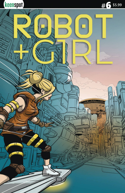 Robot + Girl #6 (Mike White Cover)