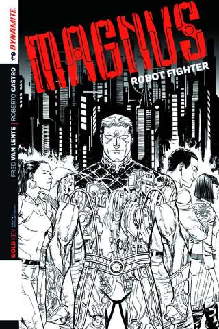 Magnus, Robot Fighter #9 (25 Copy Smith B&W Cover)