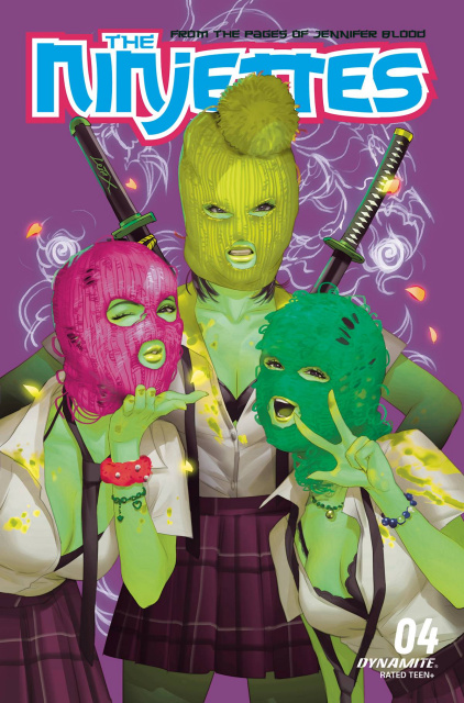 The Ninjettes #4 (Leirix Ultraviolet Cover)