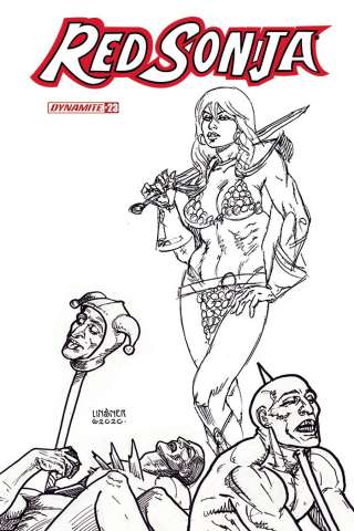 Red Sonja #23 (15 Copy Linsner B&W Cover)
