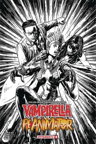 Vampirella vs. Reanimator #4 (20 Copy Desjardins B&W Cover)