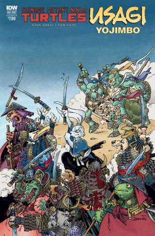 Teenage Mutant Ninja Turtles / Usagi Yojimbo (Aragones Cover)