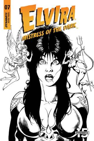 Elvira: Mistress of the Dark #7 (15 Copy Castro B&W Cover)