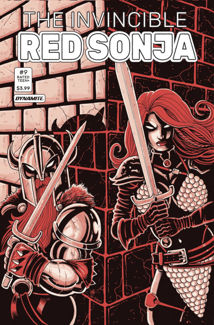 The Invincible Red Sonja #9 (TMNT Homage Haeser Cover)