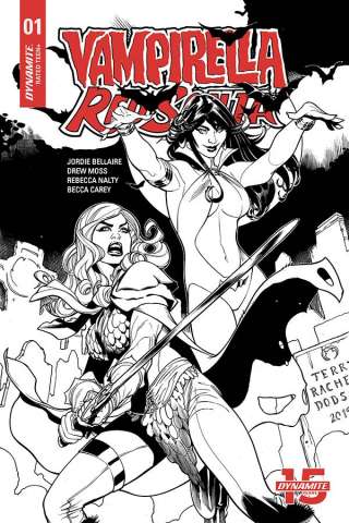 Vampirella / Red Sonja #1 (50 Copy Dodson B&W Cover)