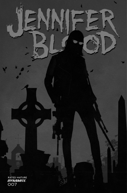 Jennifer Blood #7 (10 Copy Bradstreet B&W Cover)
