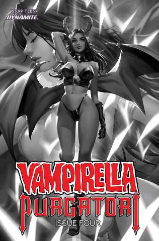 Vampirella vs. Purgatori #4 (30 Copy Chew B&W Cover)