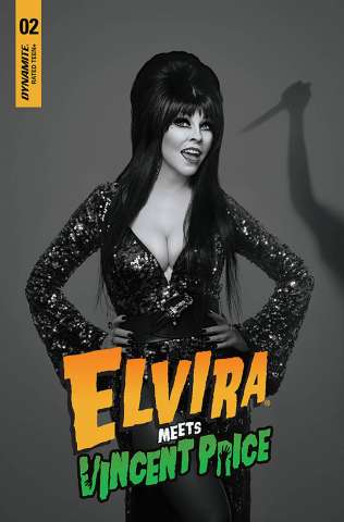 Elvira Meets Vincent Price #2 (10 Copy Photo B&W Cover)