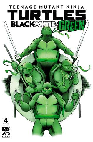 Teenage Mutant Ninja Turtles: Black, White & Green #4 (Garbett Cover)