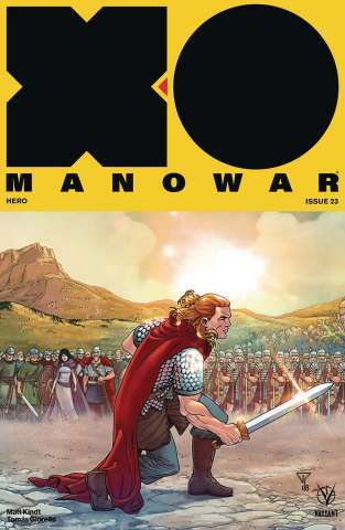 X-O Manowar #23 (20 Copy Interlocking Cover)
