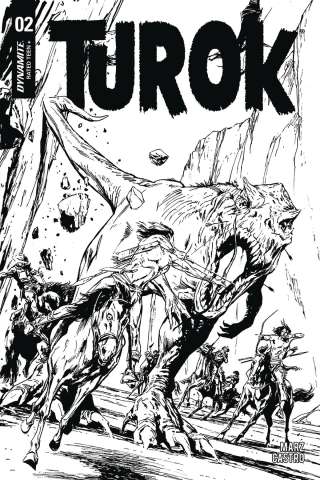 Turok #2 (20 Copy Guice B&W Cover)