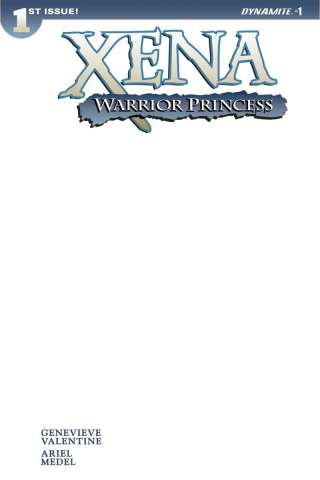 Xena: Warrior Princess #1 (Blank Authentix Cover)