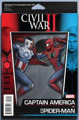 Civil War II: Amazing Spider-Man #1 (Action Figure Cover)
