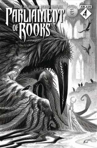 Parliament of Rooks #4 (Abigail Jill Harding B&W Cover)