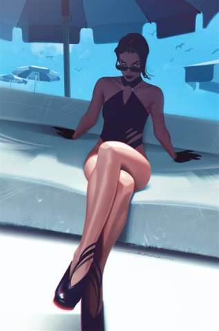 Catwoman #46 (Jeff Dekal Swimsuit Card Stock Cover)