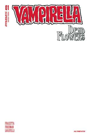 Vampirella: Dead Flowers #1 (Blank Authentix Cover)