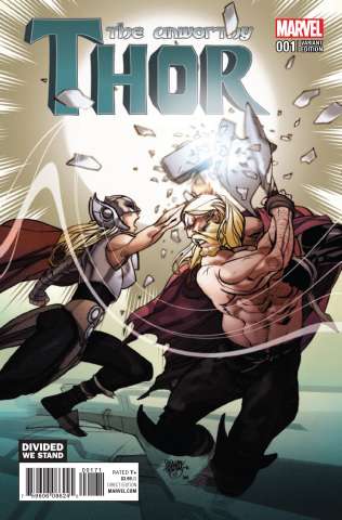 The Unworthy Thor #1 (Divided We Stand Cover)