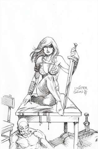 Red Sonja: Empire of the Damned #1 (25 Copy Linsner Line Art Cover)