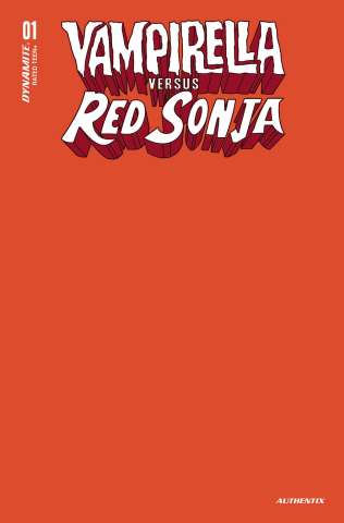 Vampirella vs. Red Sonja #1 (Sonja Firey Orange Blank Cover)
