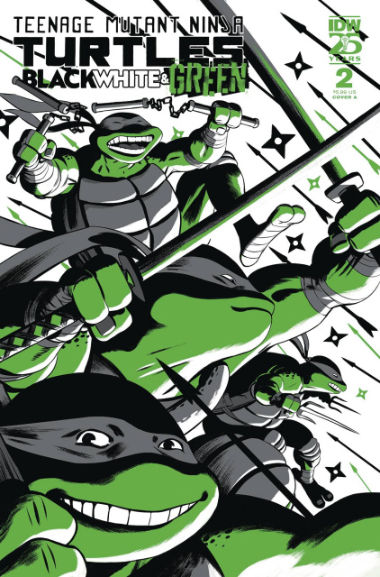 Teenage Mutant Ninja Turtles: Black, White & Green #2 (Rodriguez Cover)