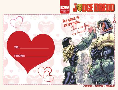 Judge Dredd #3 (Valentine's Day Card Cover)