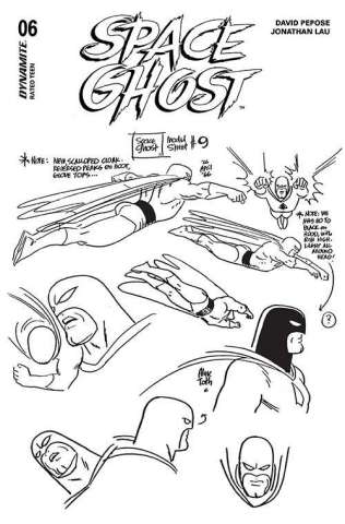 Space Ghost #6 (Toth Model Sheet Cover)