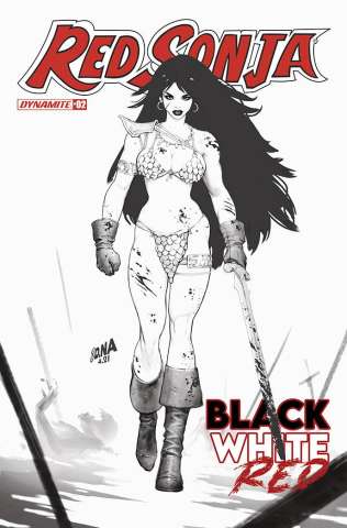 Red Sonja: Black, White, Red #2 (10 Copy Meyers Line Art Cover)