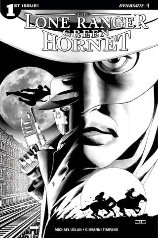 The Lone Ranger / The Green Hornet #1 (25 Copy B&W Cover)