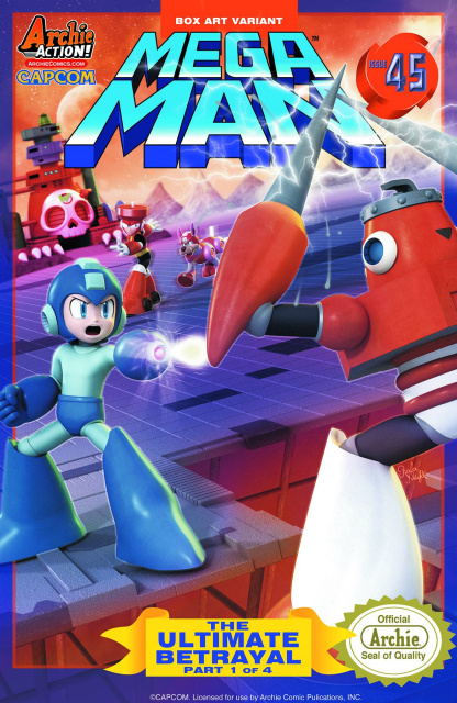 Mega Man #45 (Box Art Cover)