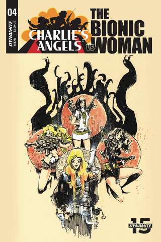 Charlie's Angels vs. The Bionic Woman #4 (Mahfood Cover)