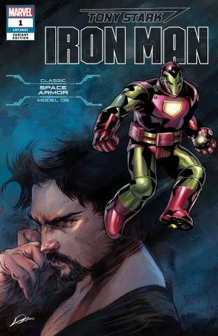 Tony Stark: Iron Man #1 (Space Armor Cover)