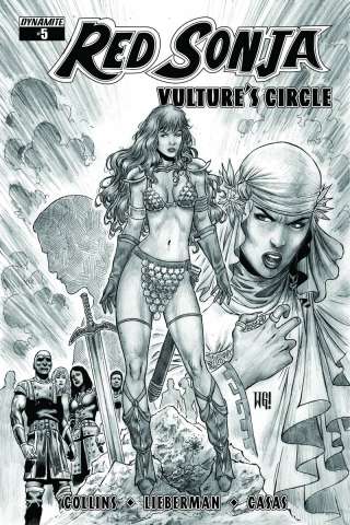 Red Sonja: Vulture's Circle #5 (20 Copy Geovani B&W Cover)