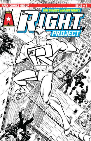 The R.I.G.H.T. Project #1 (Frenz B&W Sketch Cover)