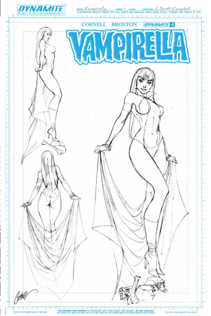 Vampirella #1 (25 Copy Campbell Artboard Cover)