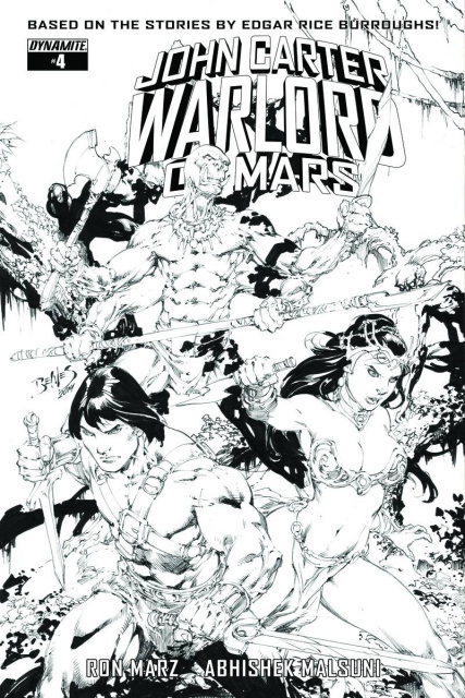 John Carter: Warlord of Mars #4 (20 Copy Benes B&W Cover)