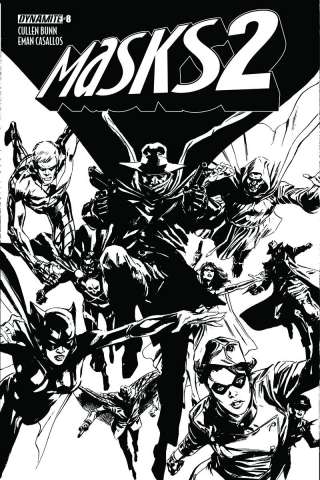 Masks 2 #8 (15 Copy Guice B&W Cover)