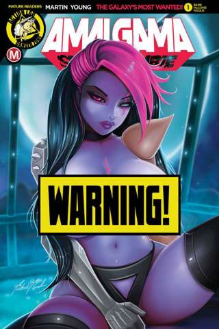 Amalgama: Space Zombie - The Galaxy's Most Wanted! #1 (Pekar Risque Cover)