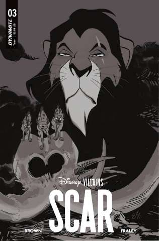 Disney Villains: Scar #3 (Henderson B&W Cover)