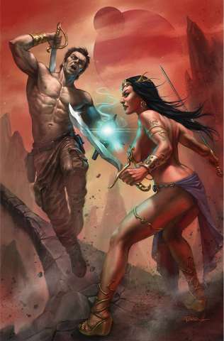Dejah Thoris vs. John Carter Of Mars #1 (Parrillo Virgin Cover)
