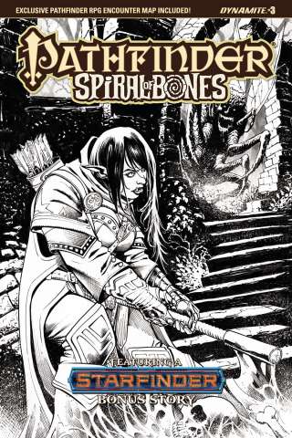 Pathfinder: Spiral of Bones #3 (Santucci B&W Cover)