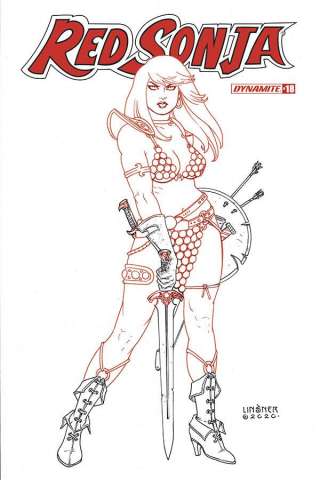 Red Sonja #18 (20 Copy Linsner B&W Cover)