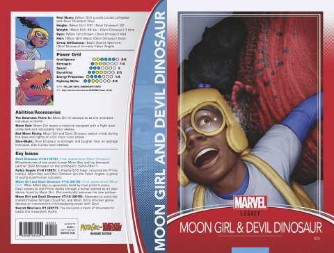 Moon Girl and Devil Dinosaur #25 (Trading Card Cover)