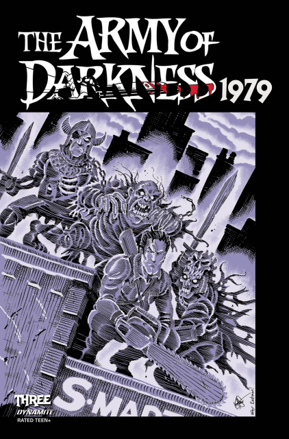 The Army of Darkness: 1979 #3 (Bonus TMNT Homage Haeser Cover)
