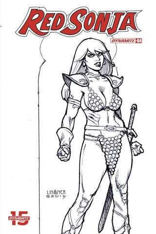 Red Sonja #4 (30 Copy Linsner B&W Cover)