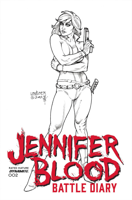 Jennifer Blood: Battle Diary #2 (10 Copy Linsner Line Art Cover)