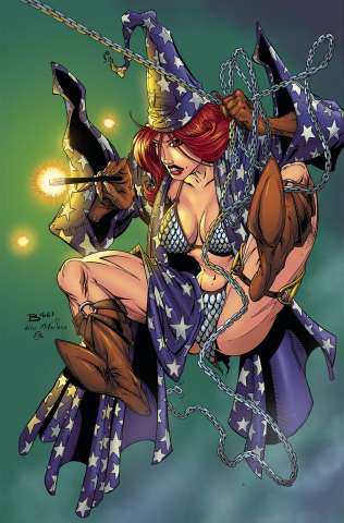 Red Sonja #7 (7 Copy Wizard Homage Biggs Cover)